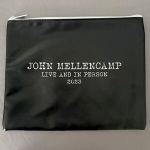 John Mellencamp Live And In Person 2024 Merch Zipper Bag~New Without Tags